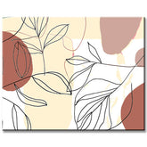 Painting by Numbers Modern Art Leaves